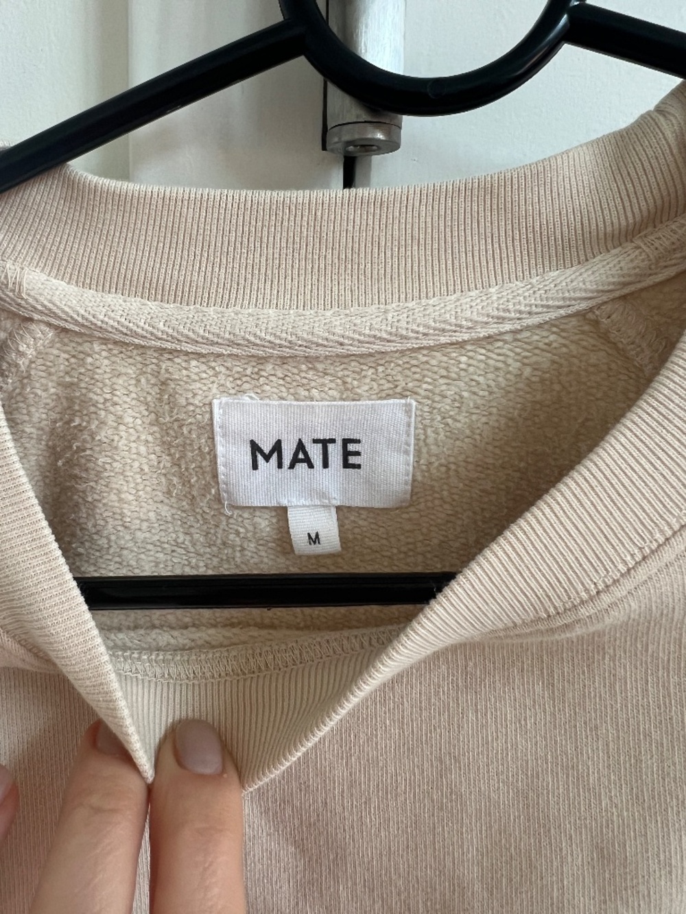 MATE the label Organic Lightweight Terry Raglan Sweatshirt - size M - Picture 4 of 5
